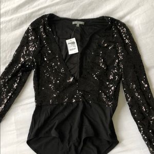 Black sequin bodysuit!